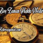 Boş zaman hakkı