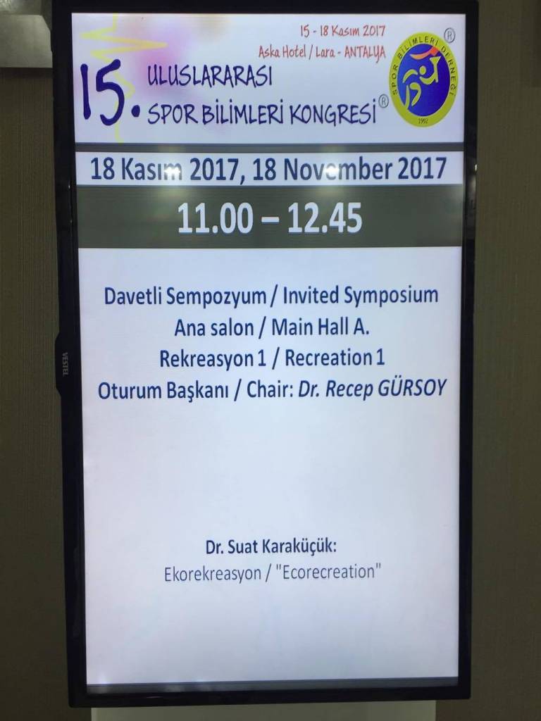 "Ekorekreasyon" Prof. Dr. Suat KARAKÜÇÜK Sempozyumu